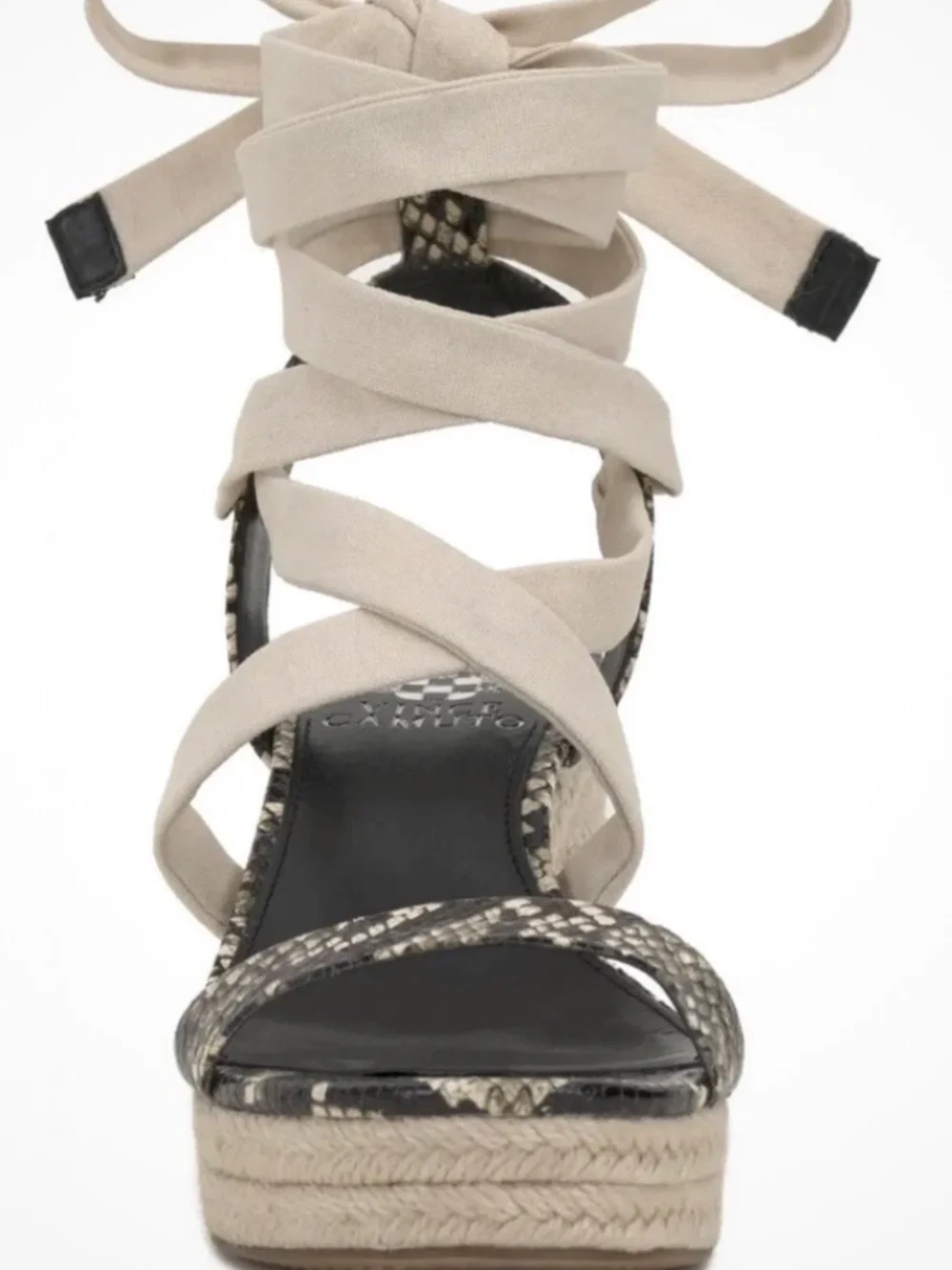 Vince Camuto Roreka Wraparound Tie Espadrille Sandal Size 7.5